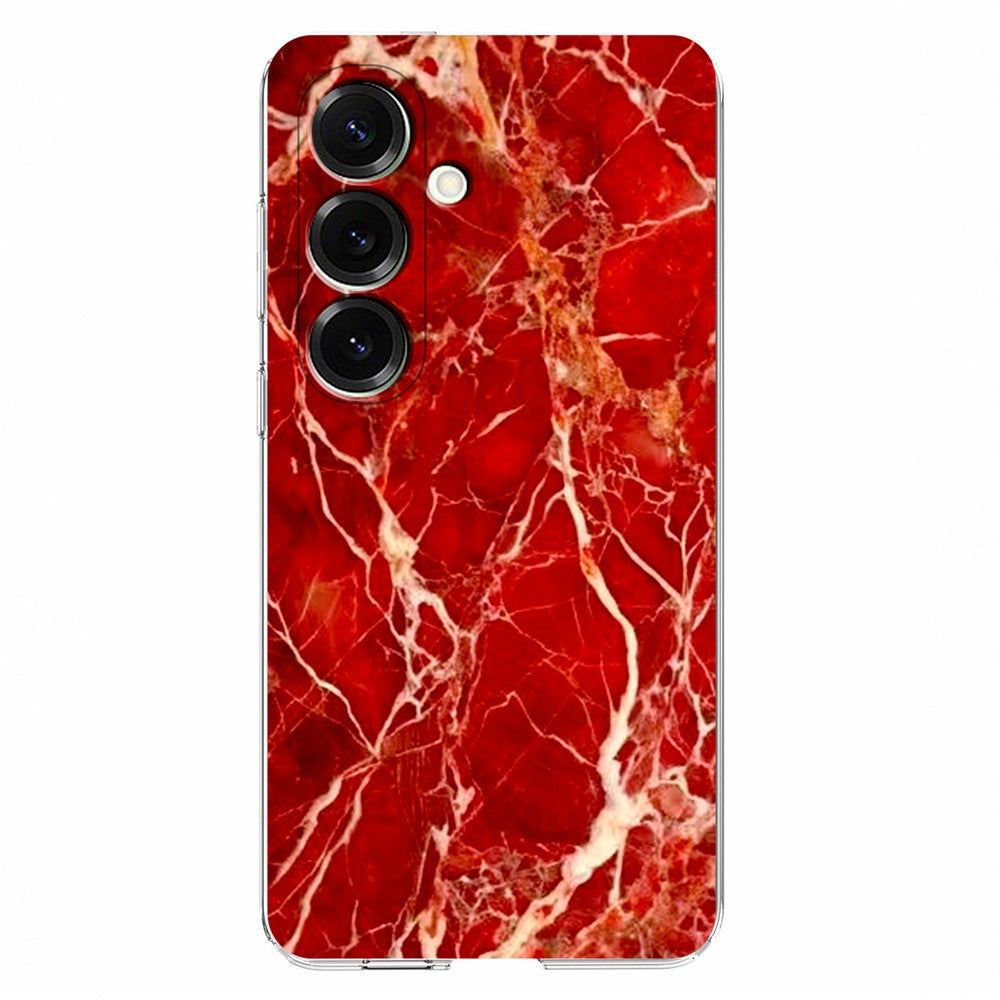 Til Samsung Galaxy A37 5G Cover Marmormønster Tryk Blødt TPU Telefoncover