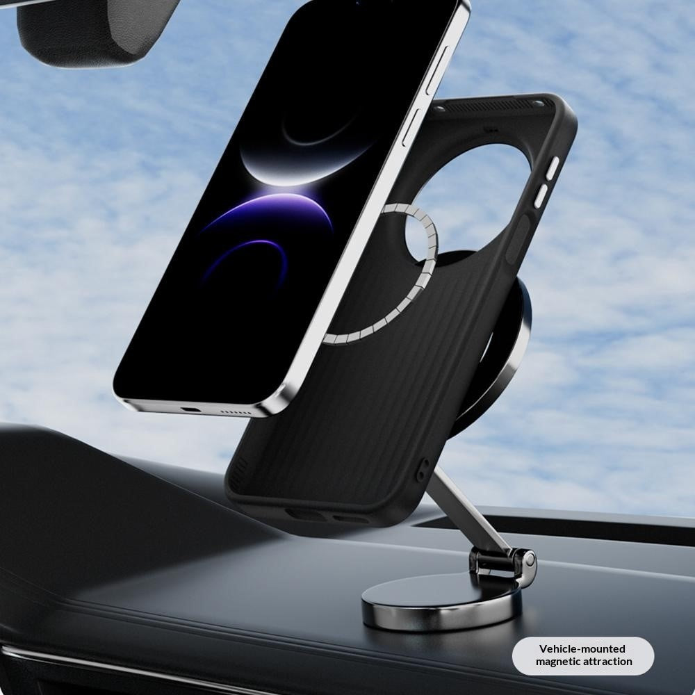 ABEEL For Huawei Mate 80 Pro Max Magnetic Case Carbon Fiber Texture Phone Back Cover