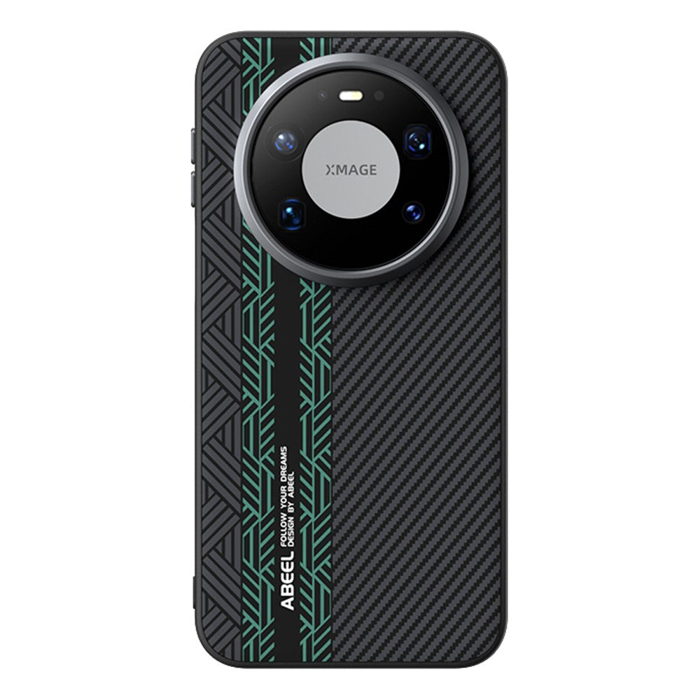 ABEEL Magnetiskt Skal För Huawei Mate 80 Pro Max PC + TPU + Aluminiumlegering + PU-läder Slimmat mobilskal