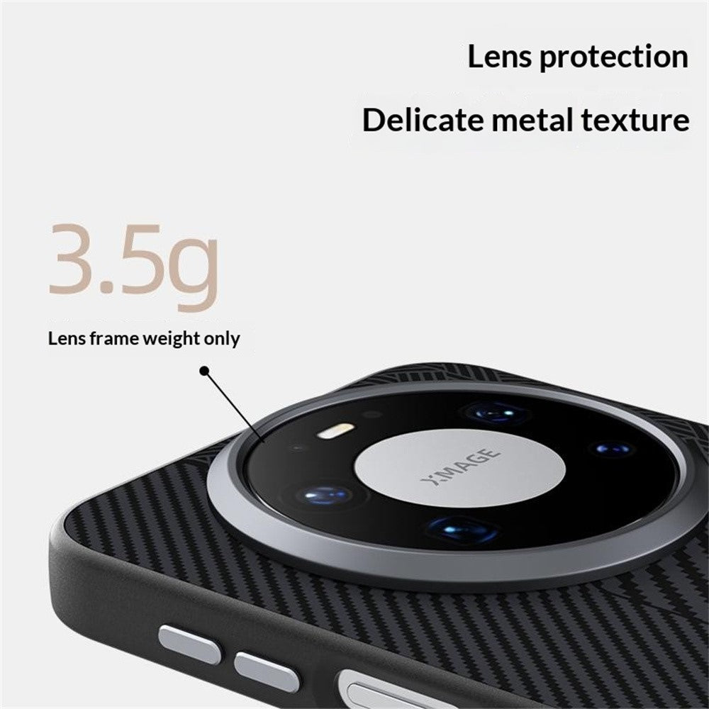 ABEEL Magnetiskt Skal För Huawei Mate 80 Pro Max PC + TPU + Aluminiumlegering + PU-läder Slimmat mobilskal
