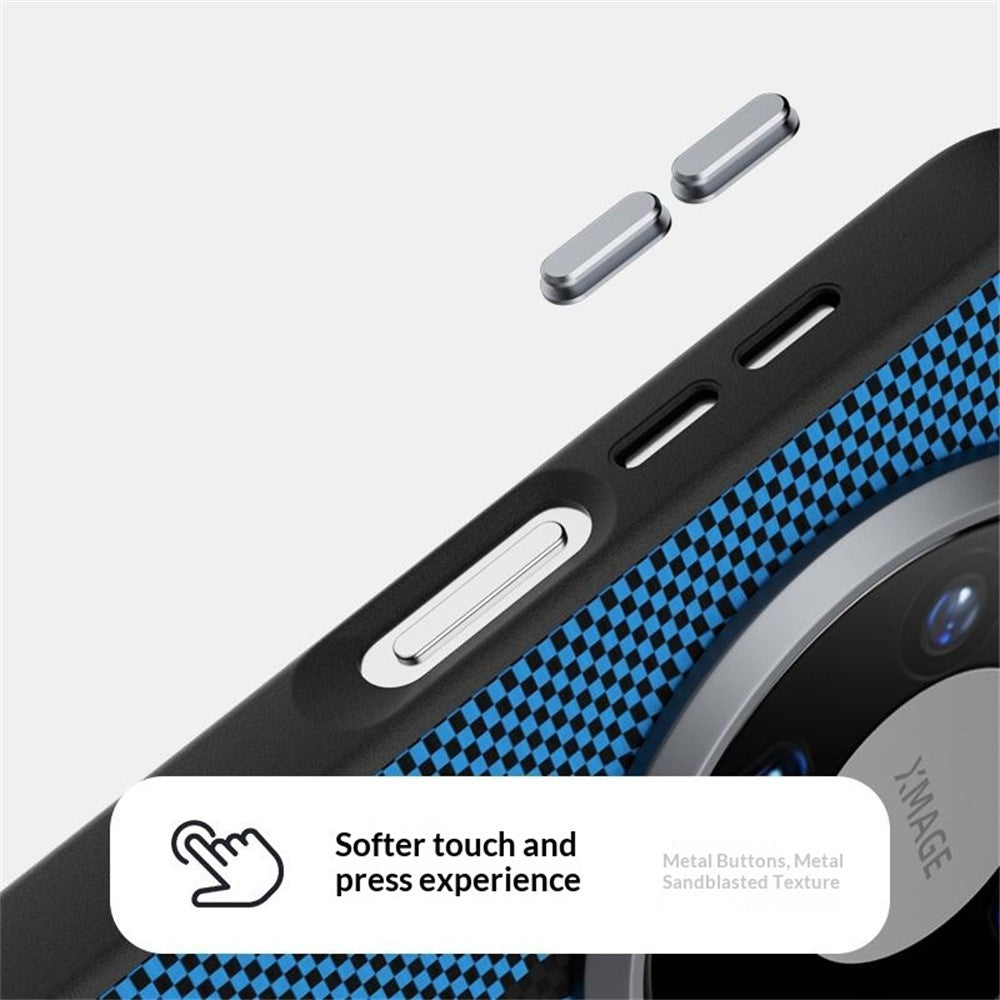 ABEEL For Huawei Mate 80 Pro Magnetic Case Micro-Embossing 6D Printed PC TPU Aluminum Alloy Leather Phone Cover