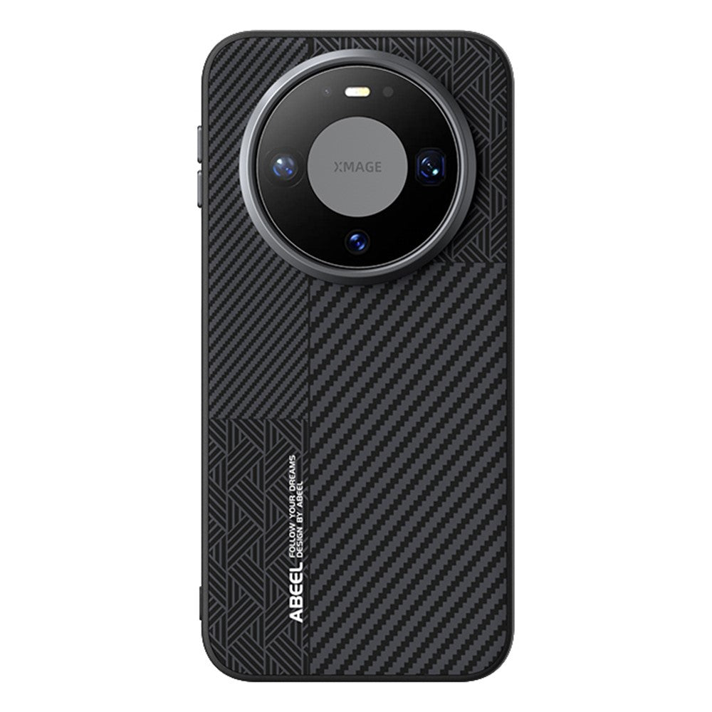 ABEEL Magnetiskt Skal För Huawei Mate 80 Pro PC + TPU + Aluminiumlegering + PU-läder Slimmat mobilskal
