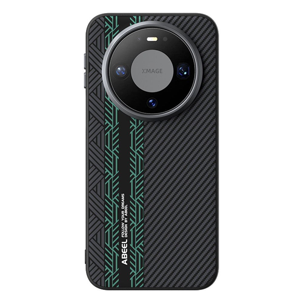 ABEEL Magnetiskt Skal För Huawei Mate 80 Pro PC + TPU + Aluminiumlegering + PU-läder Slimmat mobilskal