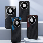 ABEEL For Huawei Mate 80 Magnetic Case Carbon Fiber Texture Phone Back Cover