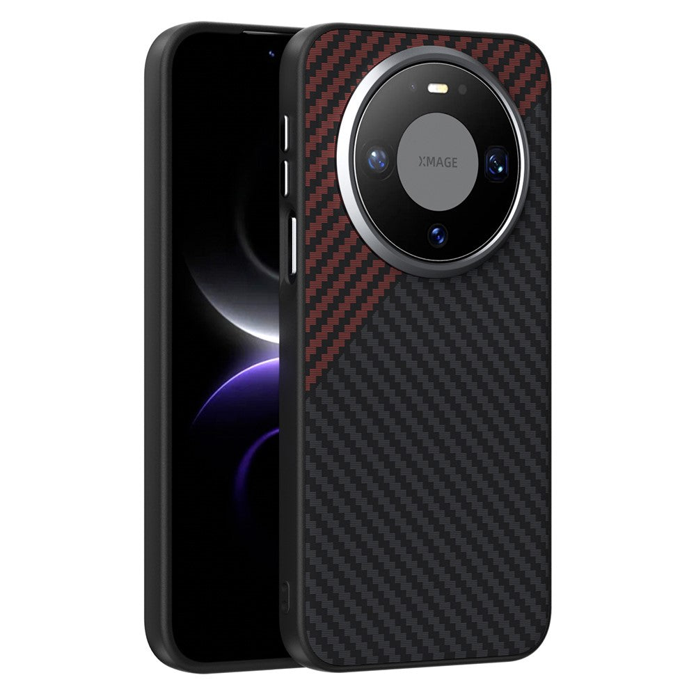 ABEEL For Huawei Mate 80 Magnetic Case Carbon Fiber Texture Phone Back Cover