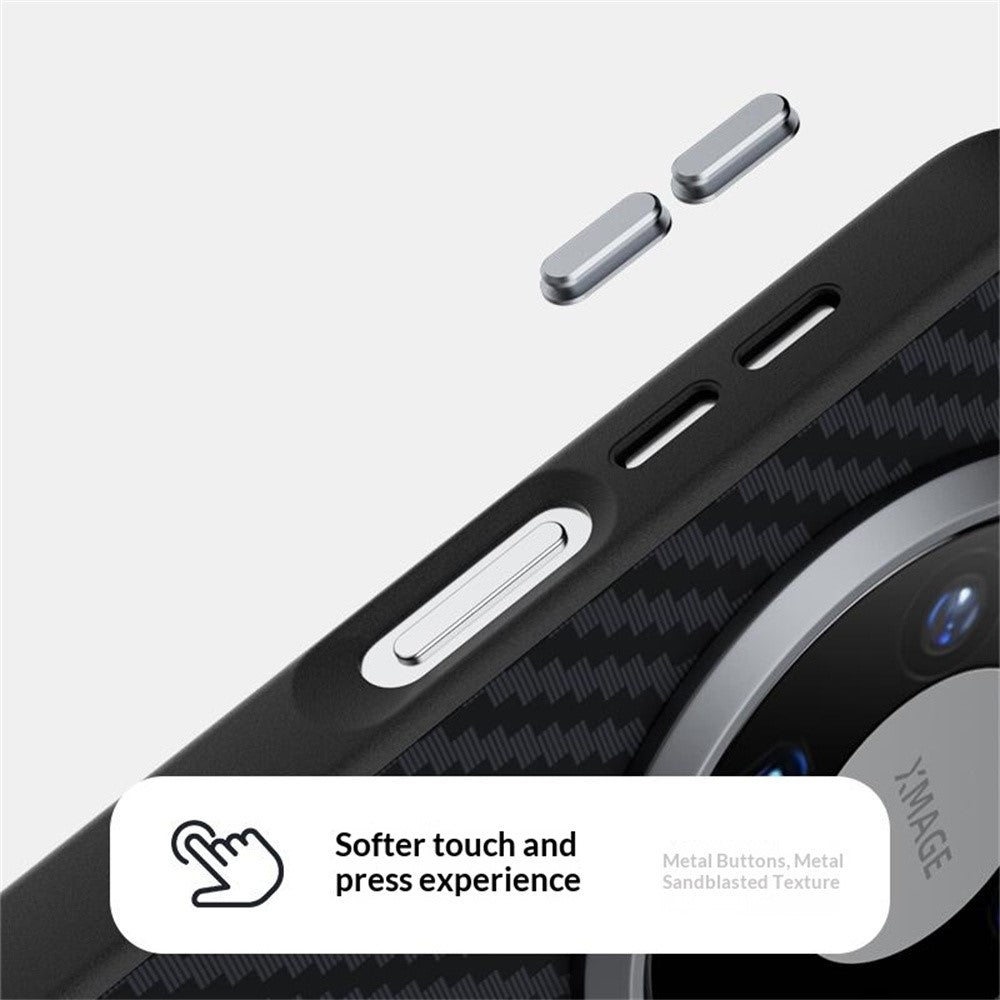 ABEEL For Huawei Mate 80 Magnetic Case Carbon Fiber Texture Phone Back Cover