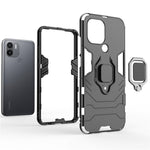 For Xiaomi Redmi A1+ 4G / A2+ 4G / Poco C50 4G Ring Holder Kickstand Phone Case Armor Shockproof Hard PC Soft TPU Hybrid Protective Cover