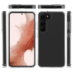 For Samsung Galaxy S23+ Transparent Phone Case Dual Layer Hard Acrylic Soft TPU High Impact Protective Cover