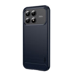 MOFI For Xiaomi Redmi K90 5G Back Cover  Brushed Texture Carbon Fiber Soft TPU Case