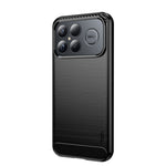 MOFI For Xiaomi Redmi K90 Pro Max 5G Back Cover  Brushed Texture Carbon Fiber Soft TPU Case
