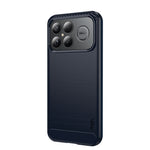 MOFI For Xiaomi Redmi K90 Pro Max 5G Back Cover  Brushed Texture Carbon Fiber Soft TPU Case