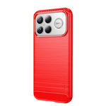 MOFI For Xiaomi Redmi K90 Pro Max 5G Back Cover  Brushed Texture Carbon Fiber Soft TPU Case