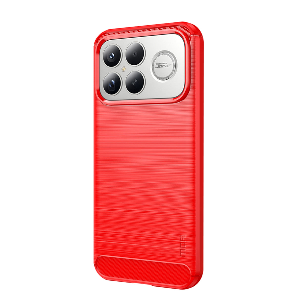 MOFI For Xiaomi Redmi K90 Pro Max 5G Back Cover  Brushed Texture Carbon Fiber Soft TPU Case