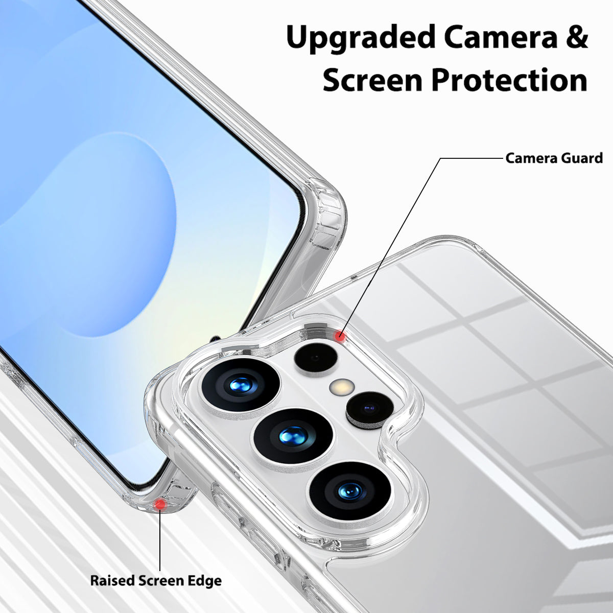 Samsung Galaxy S26 Ultra Clear Phone Case TPU+Akryl Stötsäkert mobilbaksida