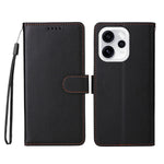 For Oppo Reno15 Pro Max 5G (Global) / Reno15 Pro 5G (China) Case RFID Blocking 3 Card Slots PU Leather Phone Cover with Wrist Strap