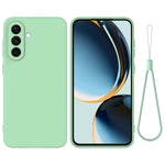 For Samsung Galaxy S26+ Liquid Silicone Case Phone Back Cover with Hand Strap