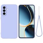 For Samsung Galaxy S26+ Liquid Silicone Case Phone Back Cover with Hand Strap