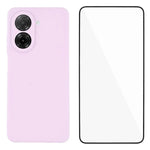 WANLONFENG För Xiaomi Redmi A5 NFC (EU) (173,45 mm) Skal ZB-serien Precisa utskärningar Raka kanter TPU-mobilskal med härdat glasfilm