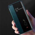 Huawei Mate 50 4G View Window Design Auto Wake and Sleep Flip Cover PU Leather+TPU+Akryl Skyddande mobilskal