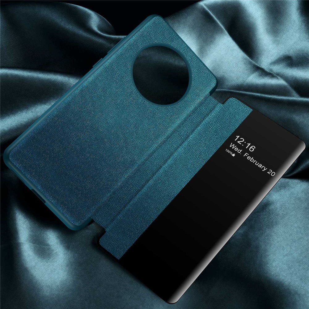 Huawei Mate 50 4G View Window Design Auto Wake and Sleep Flip Cover PU Leather+TPU+Akryl Skyddande mobilskal