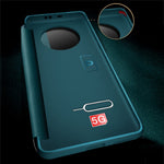 Huawei Mate 50 4G View Window Design Auto Wake and Sleep Flip Cover PU Leather+TPU+Akryl Skyddande mobilskal