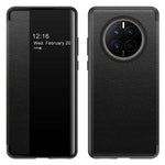 Huawei Mate 50 4G View Window Design Auto Wake and Sleep Flip Cover PU Leather+TPU+Akryl Skyddande mobilskal