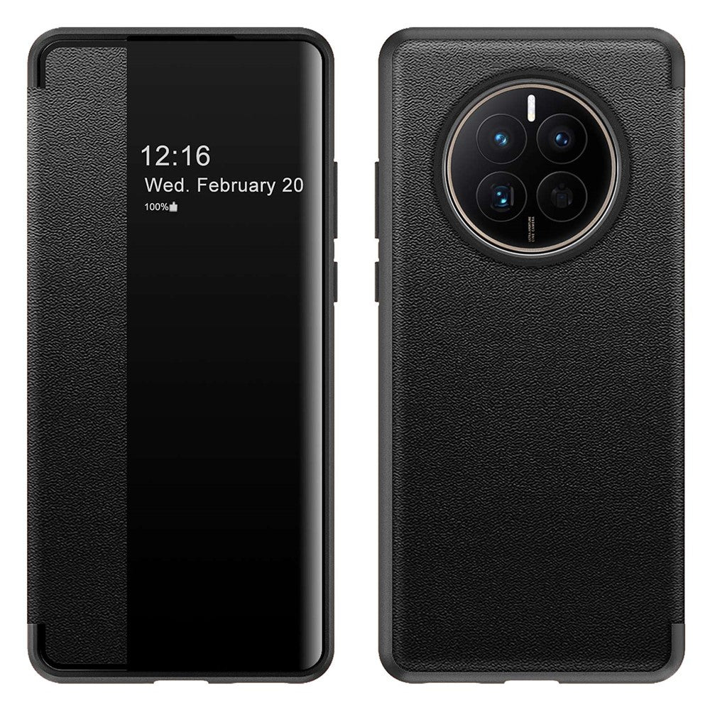 Huawei Mate 50 4G View Window Design Auto Wake and Sleep Flip Cover PU Leather+TPU+Akryl Skyddande mobilskal