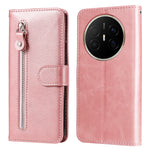 For Huawei Mate 70 Air PU Leather Cases with Zipper Pocket Wallet Phone Cover Stand