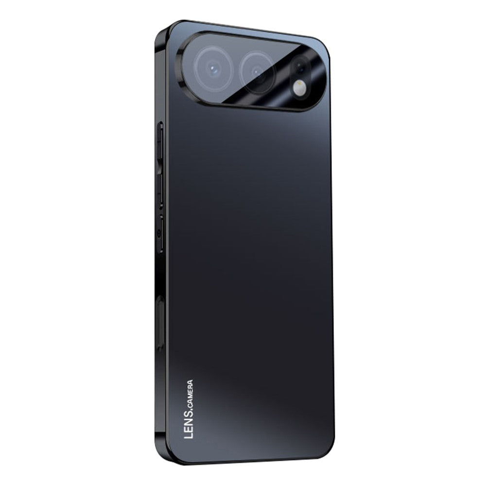 For Honor 500 5G Case Acrylic + TPU + Metal Anti-Scratch Phone Cover with Electroplating Frame