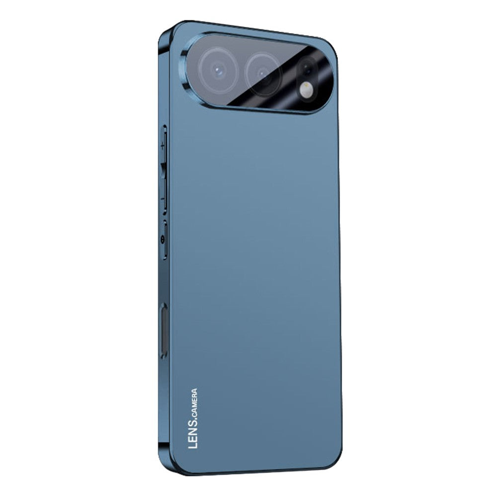 For Honor 500 5G Case Acrylic + TPU + Metal Anti-Scratch Phone Cover with Electroplating Frame