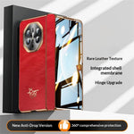 For Huawei Mate X6 Case Horse Pattern Hinge Protection Hard PC Phone Cover with Front Screen Protector