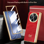 For Huawei Mate X5 Case Horse Pattern Hinge Protection Hard PC Phone Cover with Front Screen Protector
