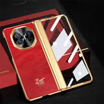 For Huawei Mate X5 Case Horse Pattern Hinge Protection Hard PC Phone Cover with Front Screen Protector