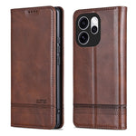 AZNS For Oppo Reno15 Pro 5G (Global) / Reno15 5G (China) Case Cowhide Texture PU Leather Wallet Phone Cover