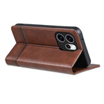 AZNS For Oppo Reno15 Pro 5G (Global) / Reno15 5G (China) Case Cowhide Texture PU Leather Wallet Phone Cover