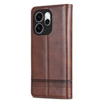AZNS For Oppo Reno15 Pro 5G (Global) / Reno15 5G (China) Case Cowhide Texture PU Leather Wallet Phone Cover