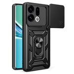 For Oppo Find X9 5G Case with Slide Camera Lid PC + TPU Kickstand Phone Cover