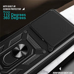 For Oppo Find X9 5G Case with Slide Camera Lid PC + TPU Kickstand Phone Cover