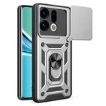 AMORUS For Oppo Find X9 5G Case Kickstand PC + TPU Phone Cover with Camera Lens Slider