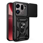 For Oppo Find X9 Pro 5G Case with Slide Camera Lid PC + TPU Kickstand Phone Cover
