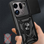 For Oppo Find X9 Pro 5G Case with Slide Camera Lid PC + TPU Kickstand Phone Cover