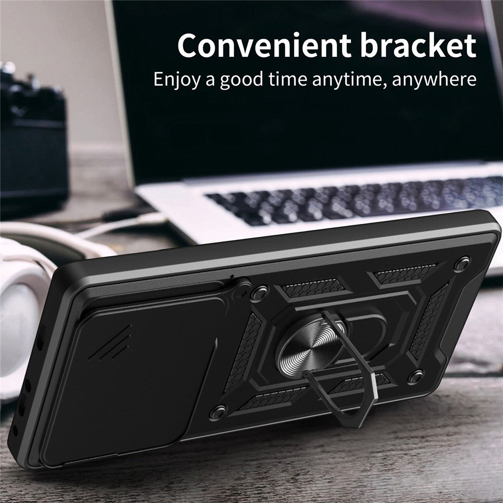For Oppo Find X9 Pro 5G Case with Slide Camera Lid PC + TPU Kickstand Phone Cover
