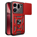 AMORUS For Oppo Find X9 Pro 5G Case Kickstand PC + TPU Phone Cover with Camera Lens Slider