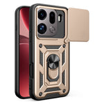 AMORUS For Oppo Find X9 Pro 5G Case Kickstand PC + TPU Phone Cover with Camera Lens Slider