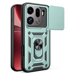 AMORUS For Oppo Find X9 Pro 5G Case Kickstand PC + TPU Phone Cover with Camera Lens Slider