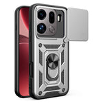 AMORUS For Oppo Find X9 Pro 5G Case Kickstand PC + TPU Phone Cover with Camera Lens Slider