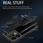 For Oppo Find X9 5G Case PC + TPU Kickstand Phone Back Cover with Camera Slider