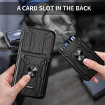For Oppo Find X9 5G Case PC + TPU Kickstand Phone Back Cover with Camera Slider