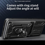 For Oppo Find X9 5G Case PC + TPU Kickstand Phone Back Cover with Camera Slider