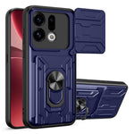For Oppo Find X9 5G Case PC + TPU Kickstand Phone Back Cover with Camera Slider